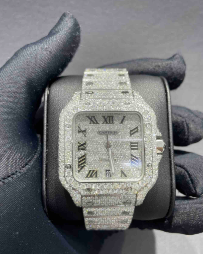 Men's CARTIER VVS Moissanite Watch